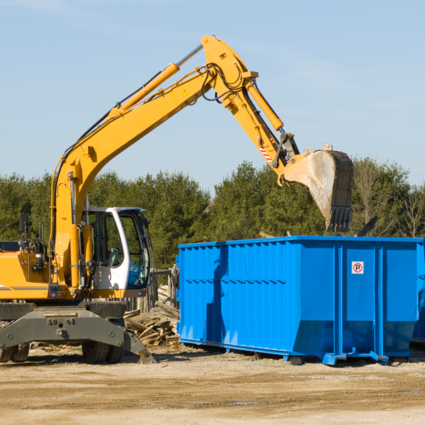 what are the rental fees for a residential dumpster in College Grove TN